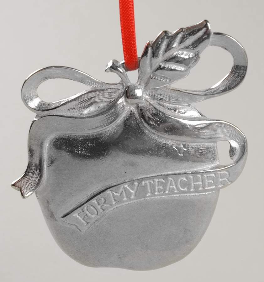 Christmas Ornament Apple For My Teacher - Boxed by Kirk Stieff-1