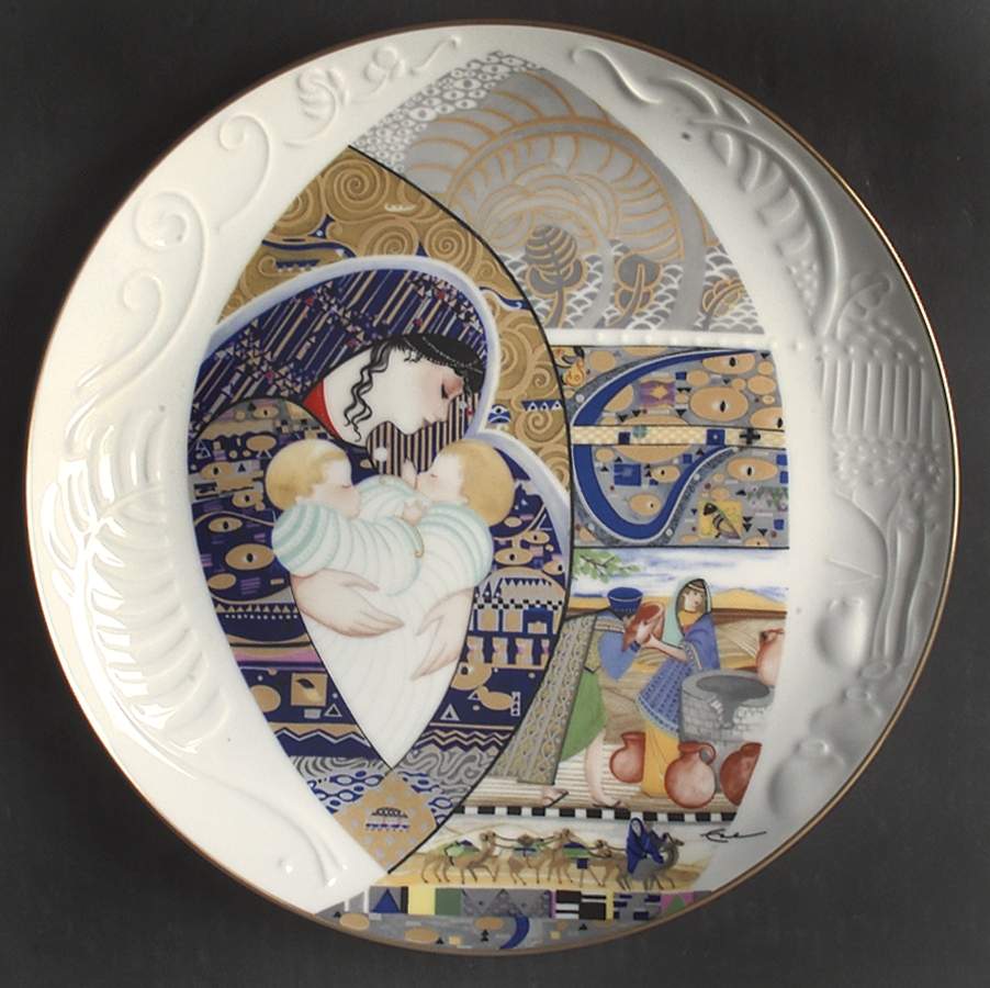 Biblical Mothers Rebekah, Jacob And Esau - Boxed by Edwin Knowles-1