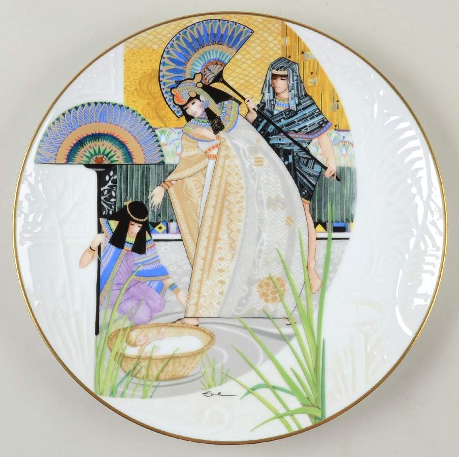 Biblical Mothers Pharaoh's Daughter And Moses - No Box by Edwin Knowles-1