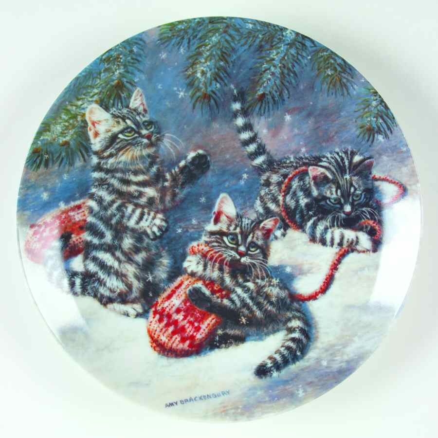 Cat Tales Kittens & Mittens:Silver Tabbies - Boxed by Edwin Knowles-1