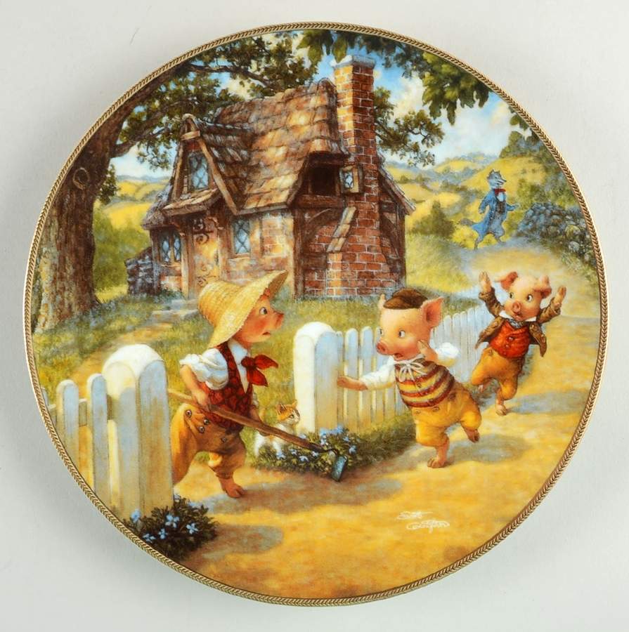 Classic Fairy Tales The Three Little Pigs - Boxed by Edwin Knowles-1