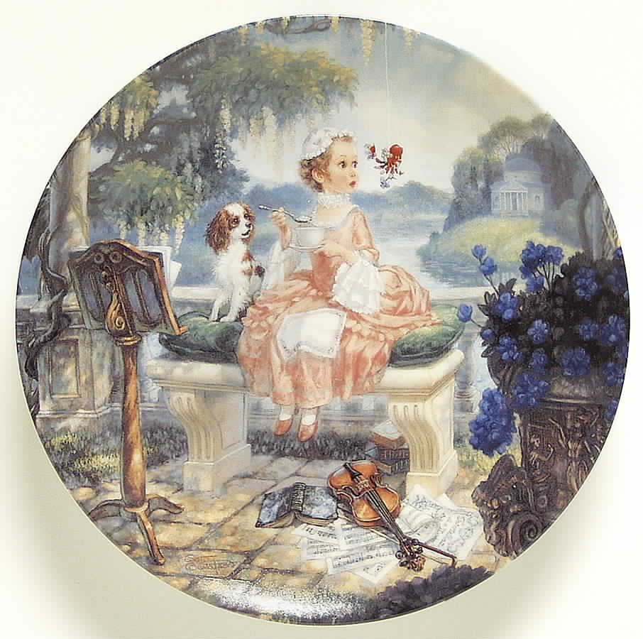 Classic Mother Goose Little Miss Muffet - No Box by Edwin Knowles-1