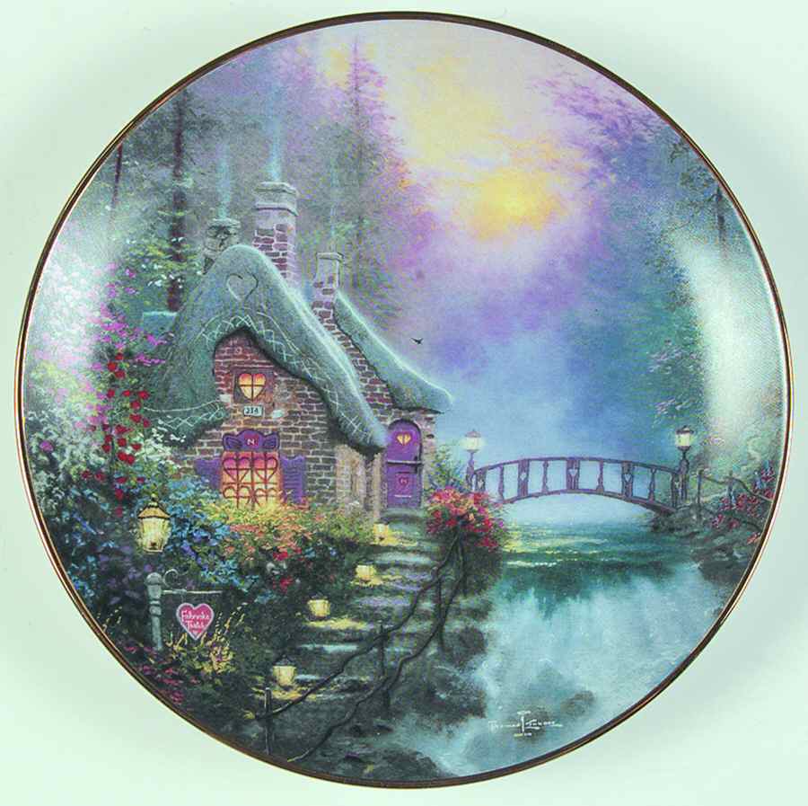 Enchanted Cottages Falbrooke Cottage - With Box by Edwin Knowles-1