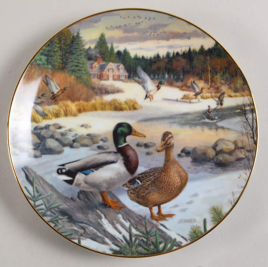 Living with Nature-Jerner's Ducks Mallard - No Box by Edwin Knowles-1