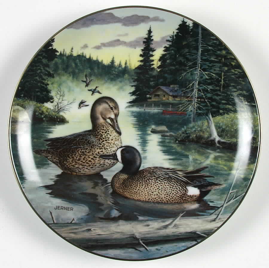 Living with Nature-Jerner's Ducks Blue-Winged Teal - Boxed by Edwin Knowles-1