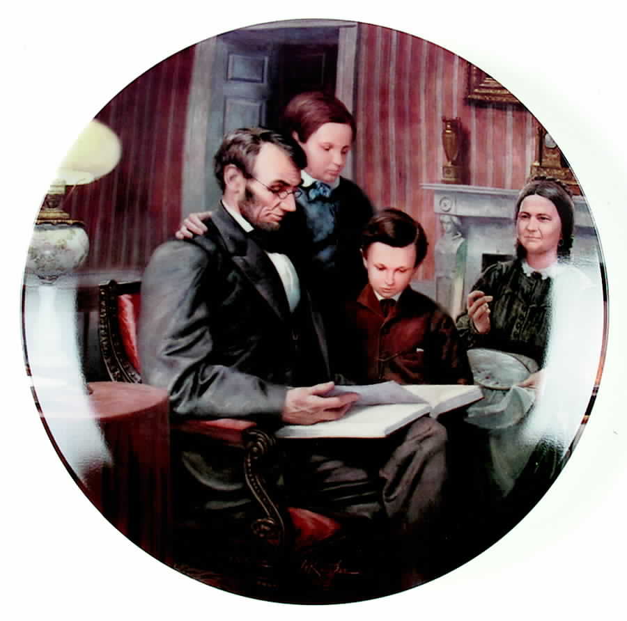 Lincoln Man of America The Family Man - Boxed by Edwin Knowles-1