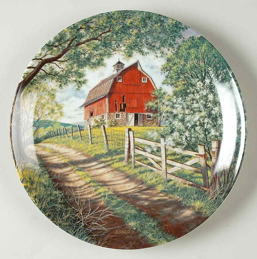 Less Travelled Roads Weathered Barn - No Box by Edwin Knowles-1