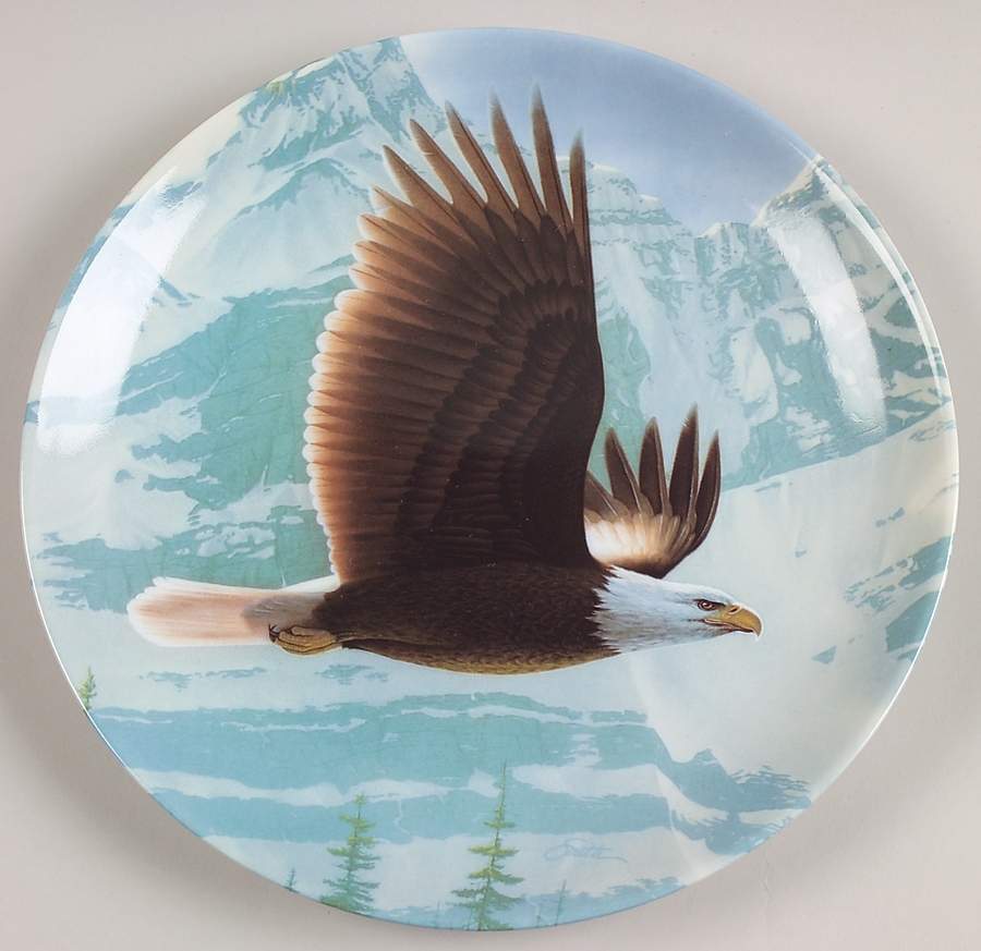 Majestic Birds of North America Bald Eagle - No Box by Edwin Knowles-1