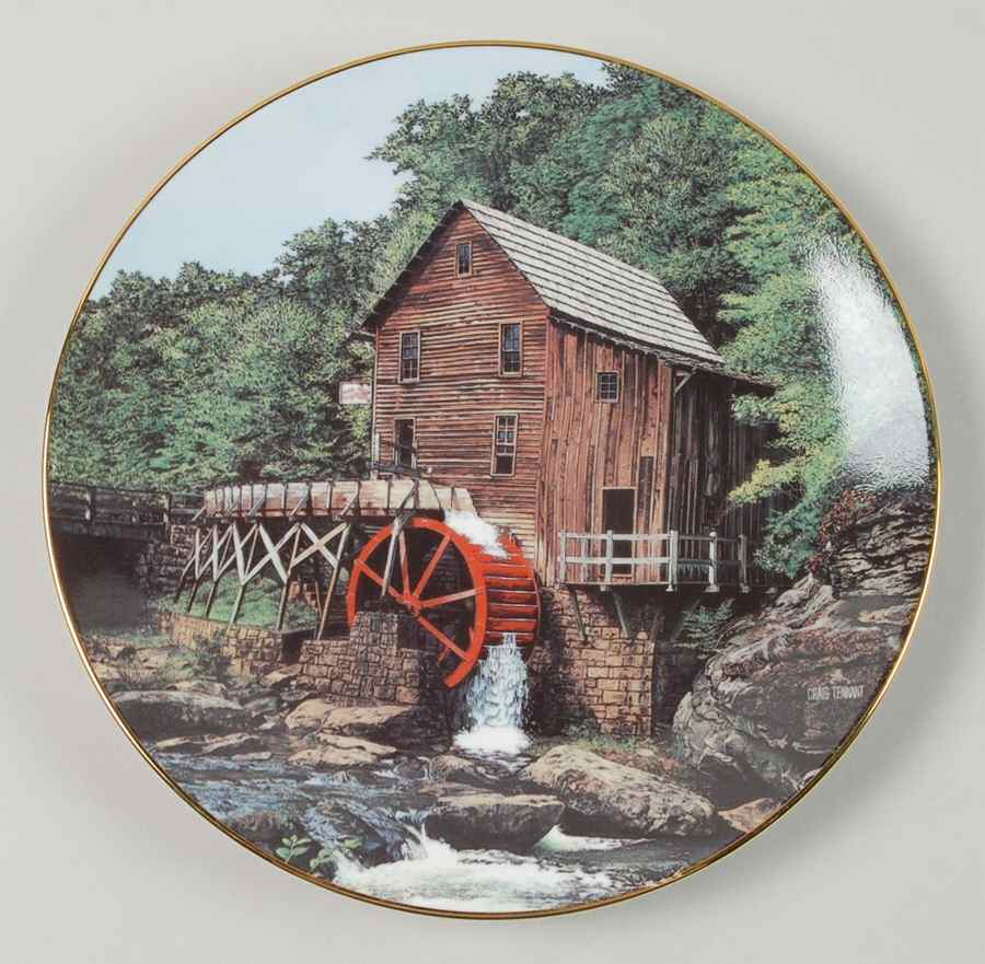 Old Mill Stream Glade Creek Grist Mill - Boxed by Edwin Knowles-1