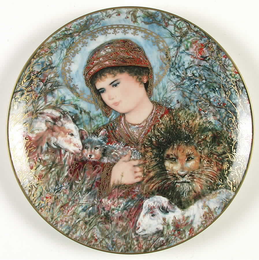 Hibel Christmas Annual Peaceful Kingdom - Boxed by Edwin Knowles-1