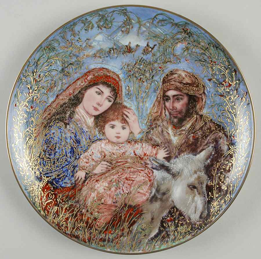 Hibel Christmas Annual The Flight Into Egypt - Boxed by Edwin Knowles-1