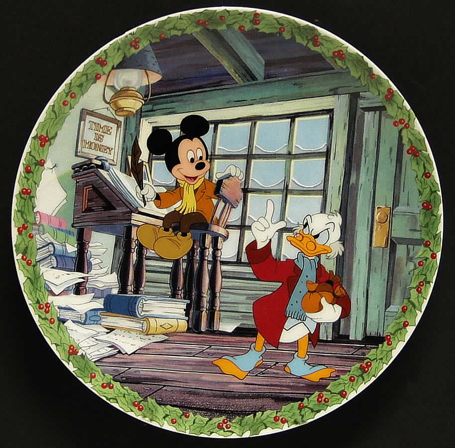 Mickeys Christmas Carol A Christmas Surprise - No Box by Edwin Knowles-1