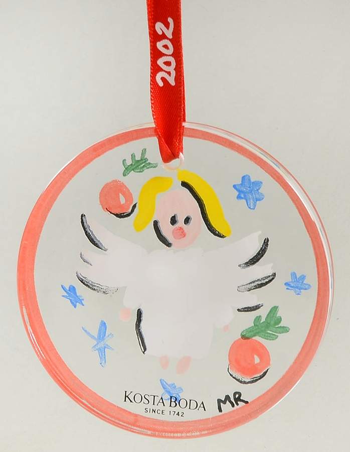 Annual Christmas Ornament 2002-Angel - Boxed by Kosta-Boda-1