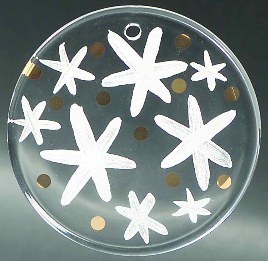 Annual Christmas Ornament 2006 Glimmering Snowflake - No Box by Kosta-Boda-1