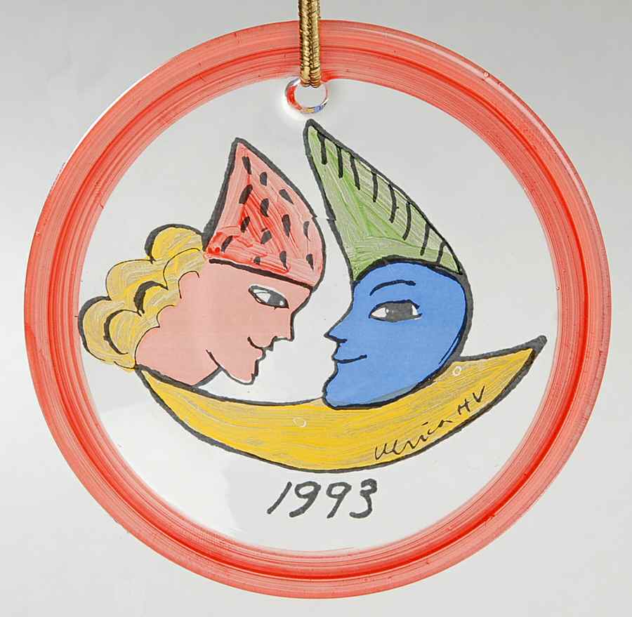 Annual Christmas Ornament 1993 - No Box by Kosta-Boda-1