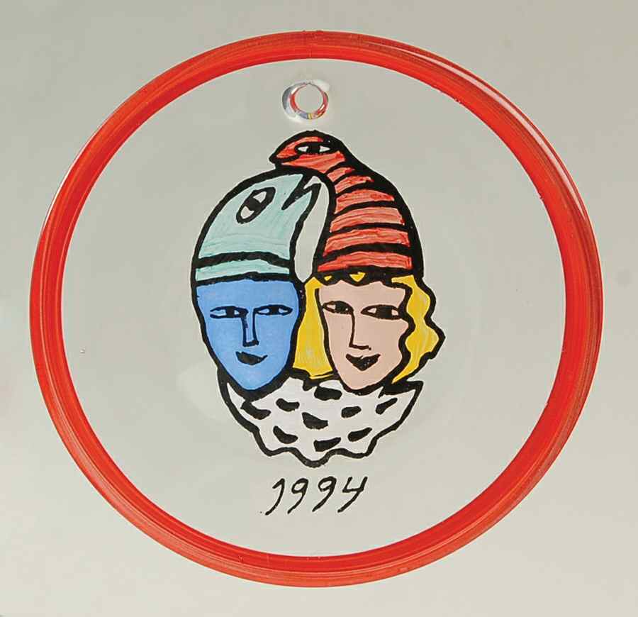 Annual Christmas Ornament 1994 - Boxed by Kosta-Boda-1