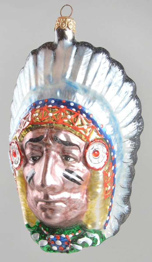 Kurt Adler Christmas Ornament Indian Chief - No Box by Kurt Adler-1