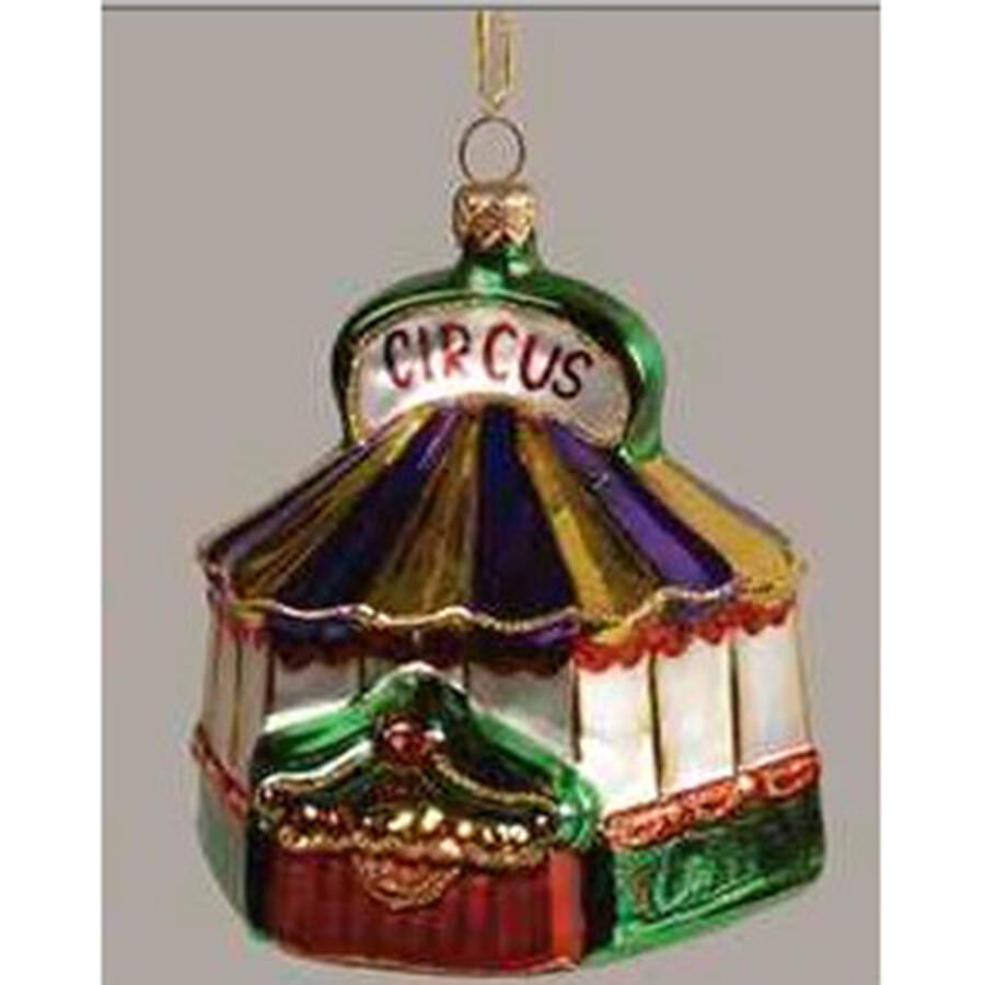 Kurt Adler Christmas Ornament Circus-Tent - No Box by Kurt Adler-1
