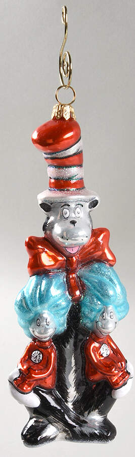 Kurt Adler Christmas Ornament Cat In The Hat W/Thing 1& Thing 2 - Boxed by Kurt Adler-1
