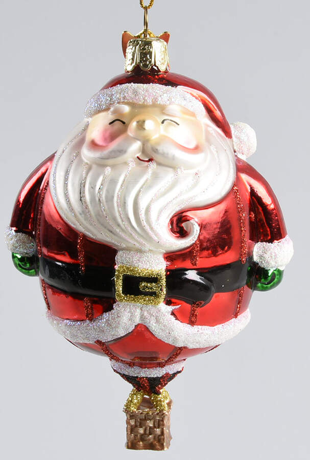 Kurt Adler Christmas Ornament Santa Hot Air Balloon - No Box by Kurt Adler-1