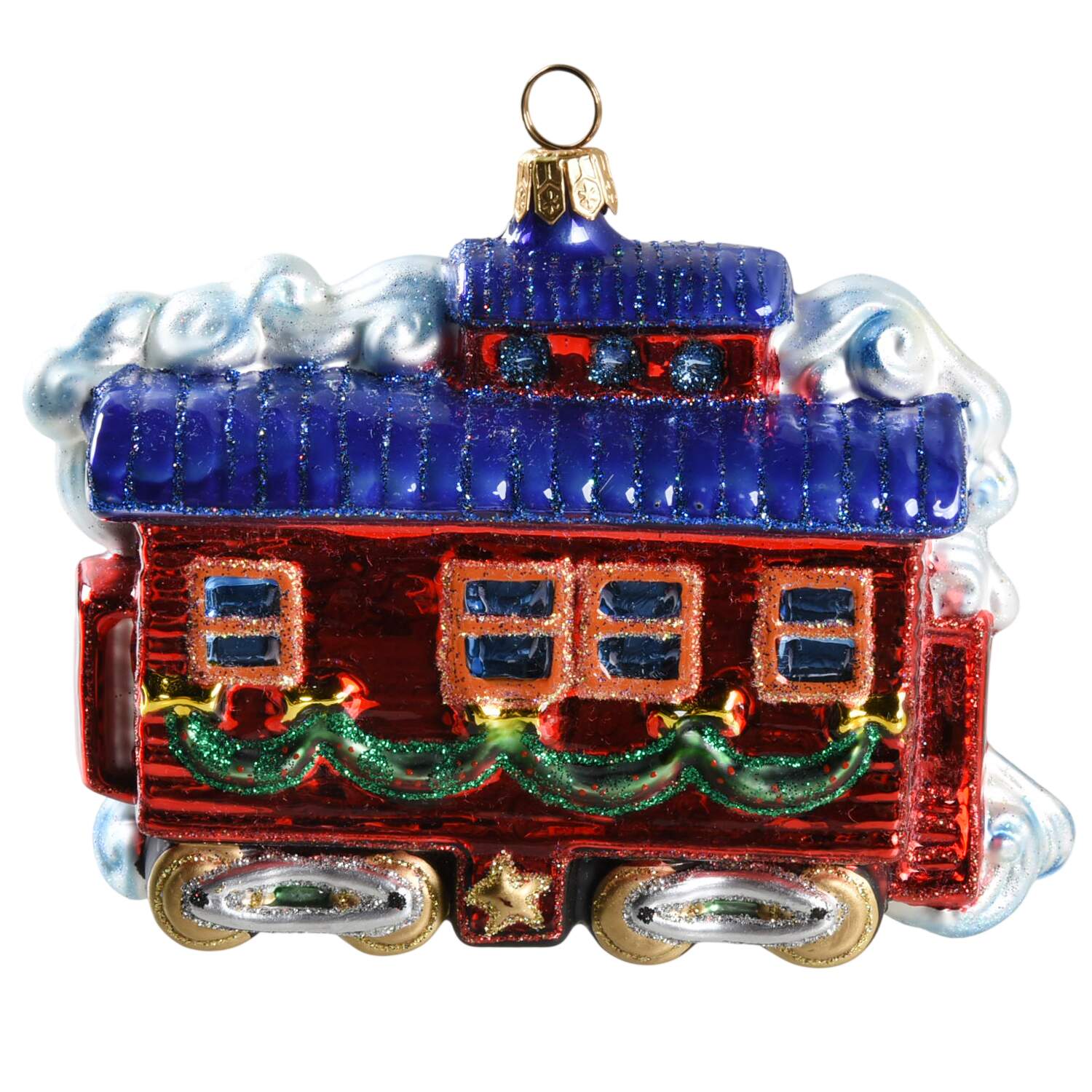 Kurt Adler Christmas Ornament Caboose - No Box by Kurt Adler-1