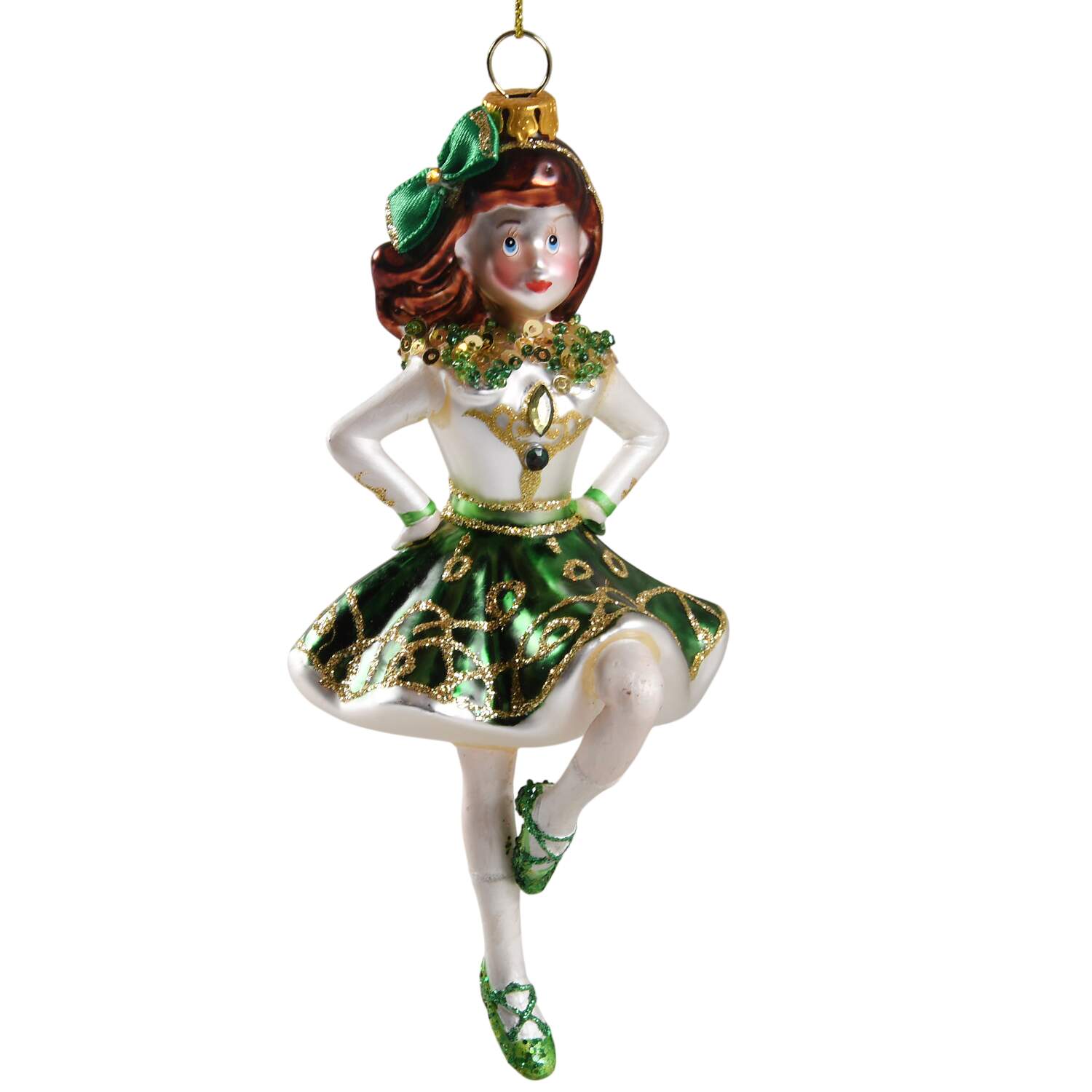 Kurt Adler Christmas Ornament Irish Dancing Girl - No Box by Kurt Adler-1