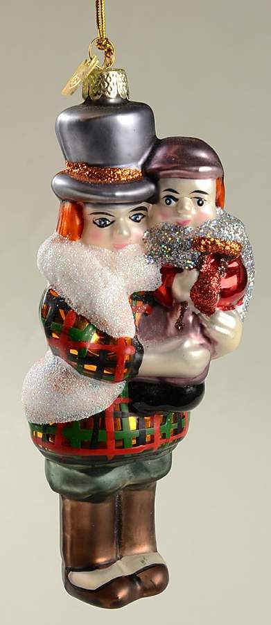 Kurt Adler Christmas Ornament Bob Crachit & Tiny Tim - No Box by Kurt Adler-1