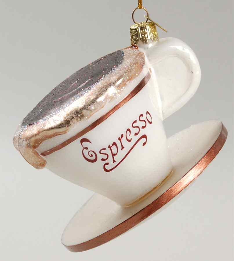 Kurt Adler Christmas Ornament Espresso-Coffee - No Box by Kurt Adler-1