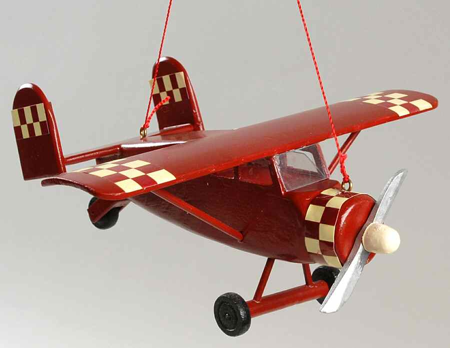Kurt Adler Christmas Ornament Max Holste Broussard-Airplane - Boxed by Kurt Adler-1
