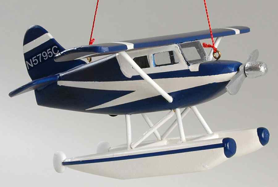 Kurt Adler Christmas Ornament Cessna 170b Seaplane Ornament - Boxed by Kurt Adler-1