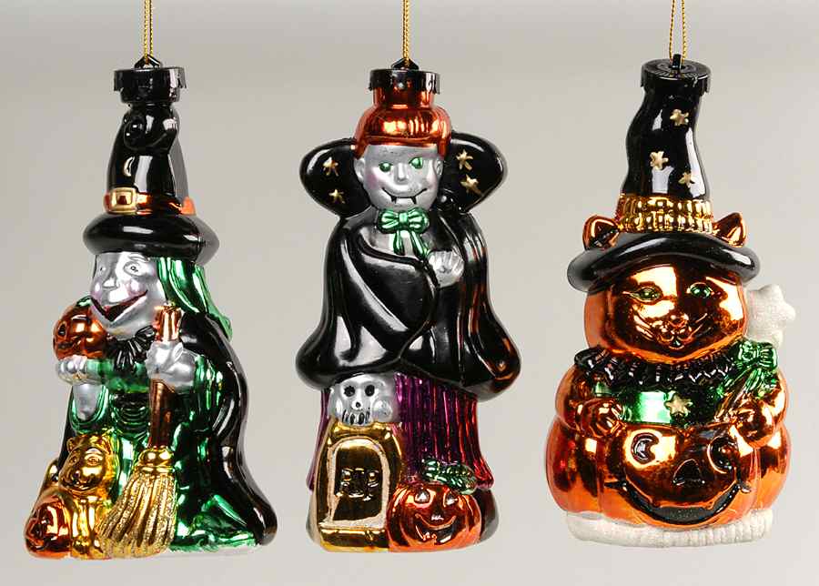 Kurt Adler Christmas Ornament Halloween Ornaments-Set Of 3 - With Box by Kurt Adler-1
