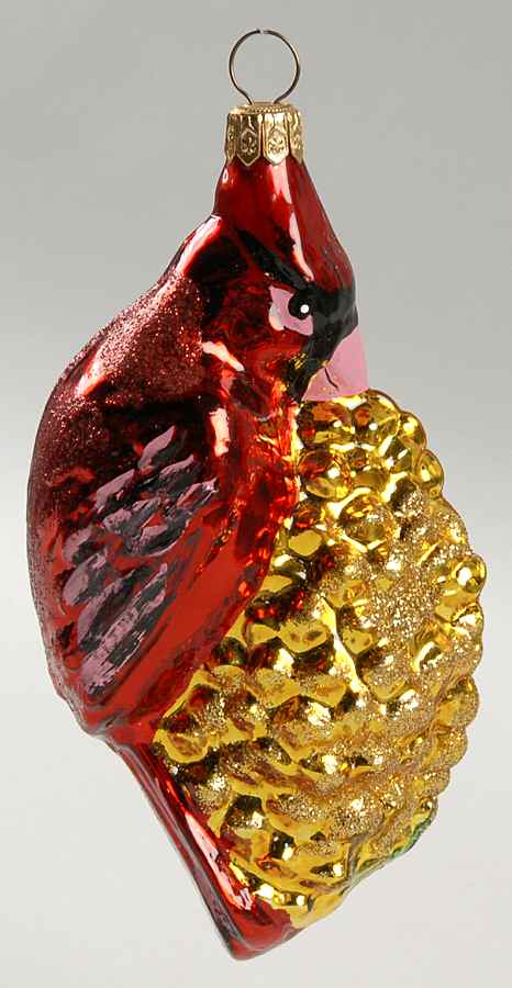 Kurt Adler Christmas Ornament Cardinal With Corn - Boxed by Kurt Adler-1