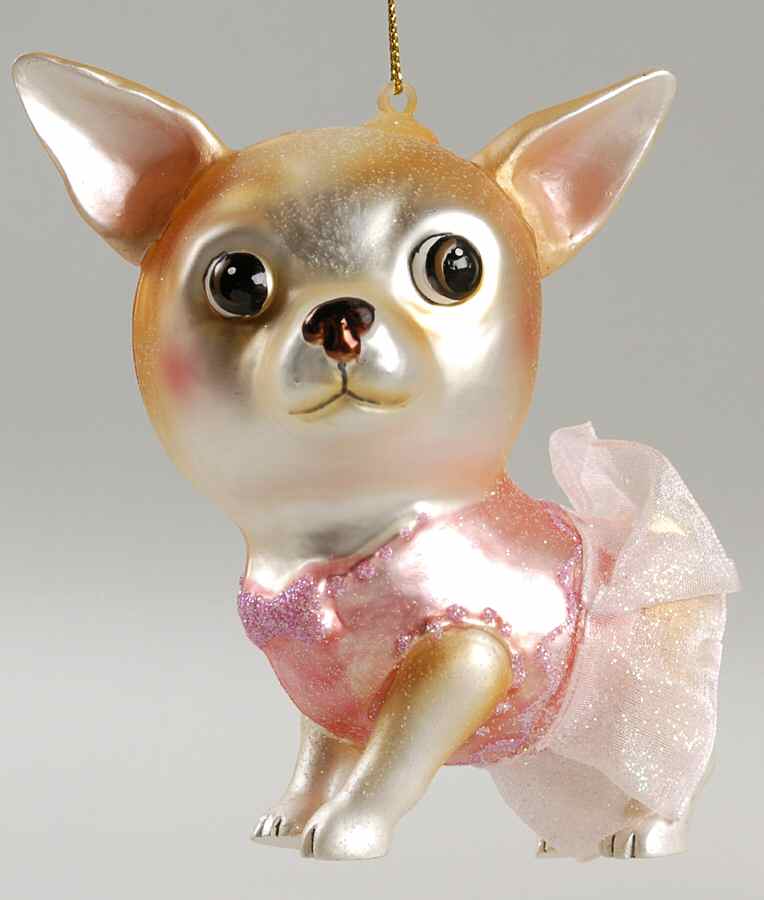 Kurt Adler Christmas Ornament Chihuahua - No Box by Kurt Adler-1