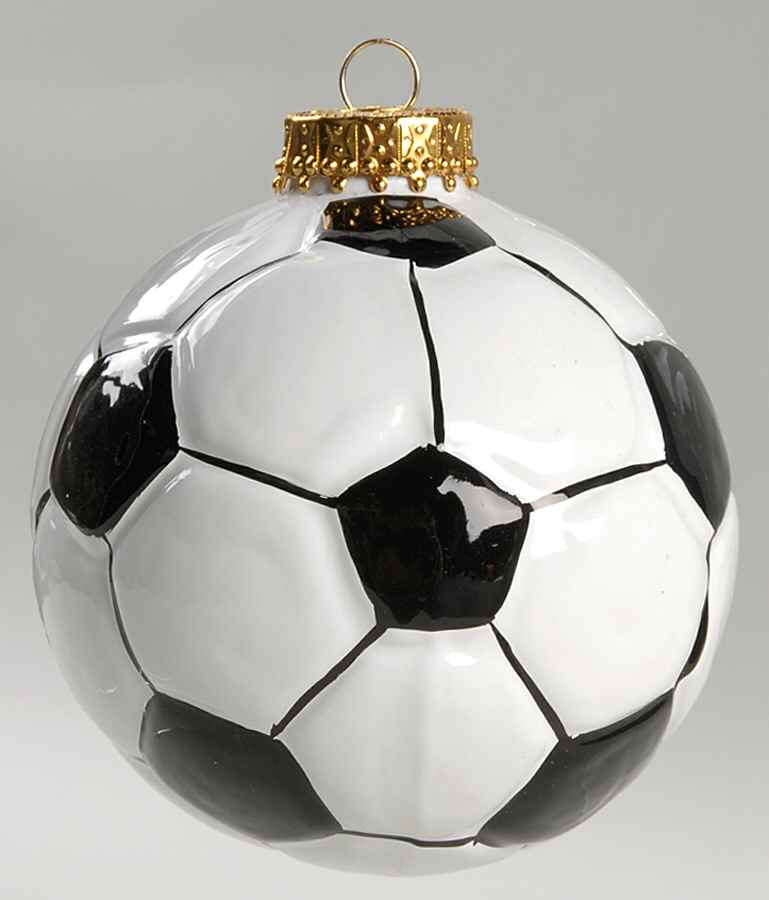 Kurt Adler Christmas Ornament Soccer Ball - Boxed by Kurt Adler-1
