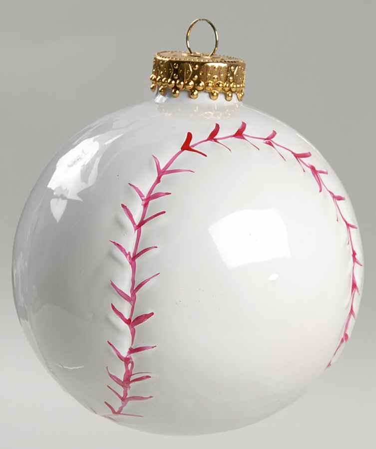Kurt Adler Christmas Ornament Baseball - Boxed by Kurt Adler-1