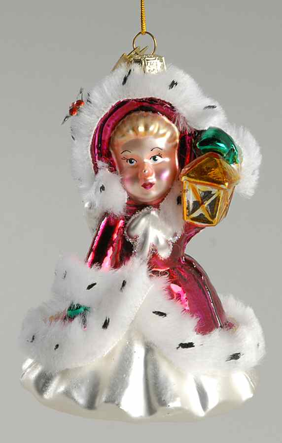 Kurt Adler Christmas Ornament Girl With Lantern - No Box by Kurt Adler-1