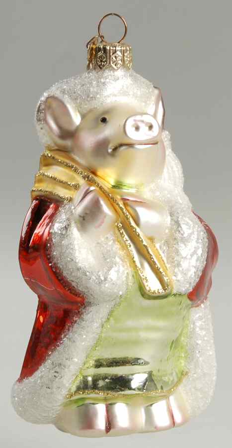 Kurt Adler Christmas Ornament Pig Dressed In Santa Suit - Boxed by Kurt Adler-1