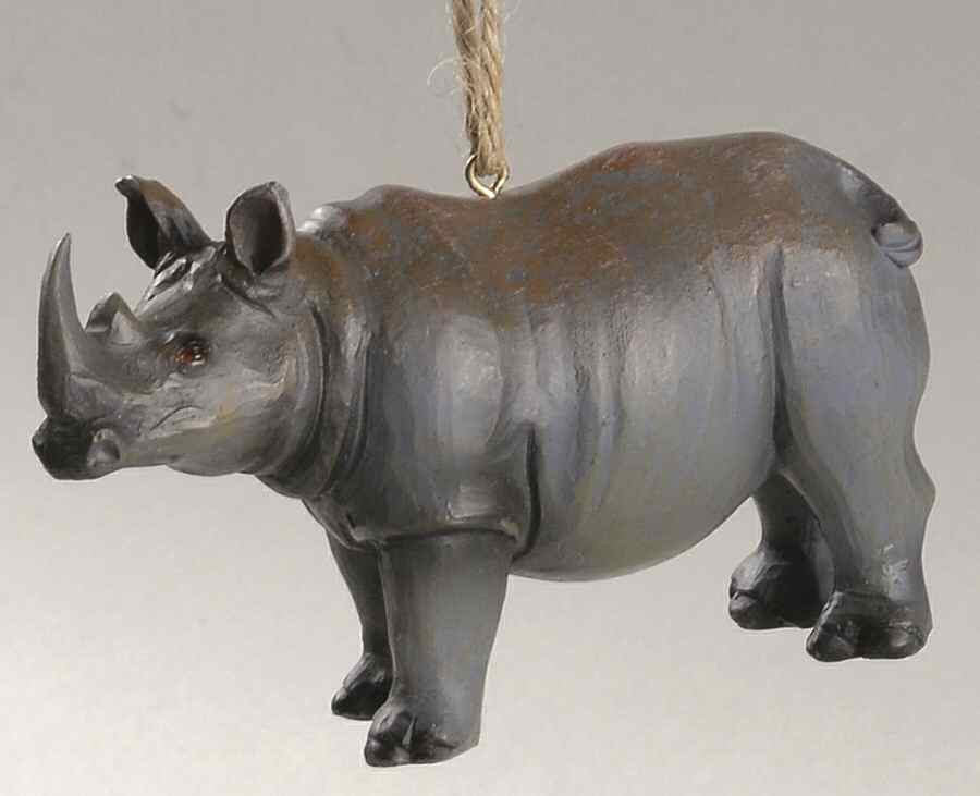Wild Animals Rhinoceros - No Box by Kurt Adler-1