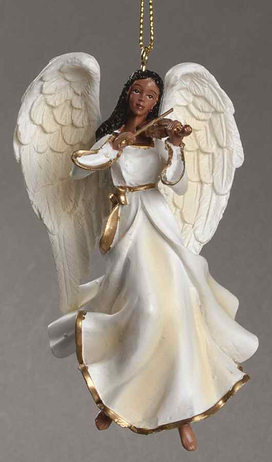 Kurt Adler Christmas Ornament Angel-African American - No Box by Kurt Adler-1