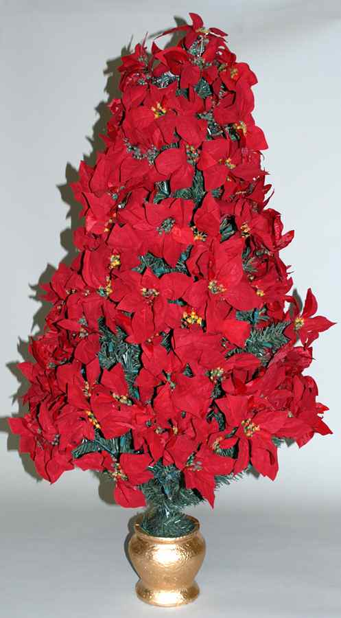 Kurt Adler Christmas Ornament Poinsettia Tree - No Box by Kurt Adler-1