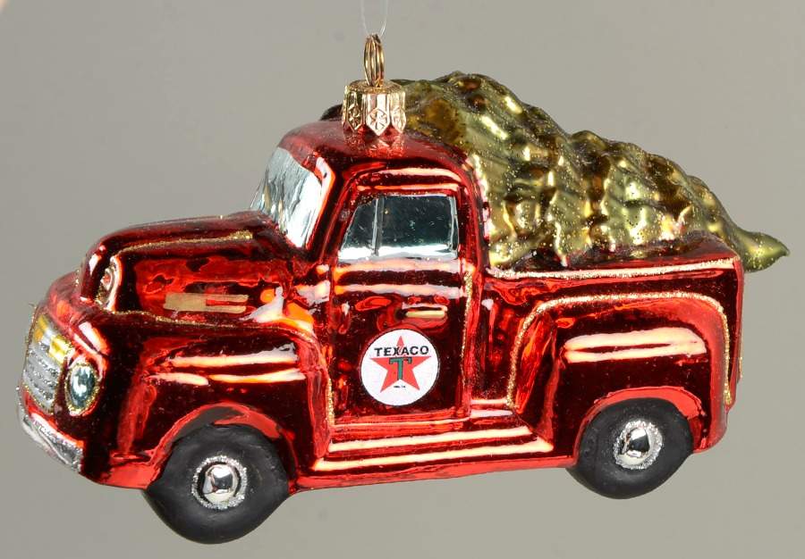 Kurt Adler Christmas Ornament Texaco Truck W/Tree - Boxed by Kurt Adler-1