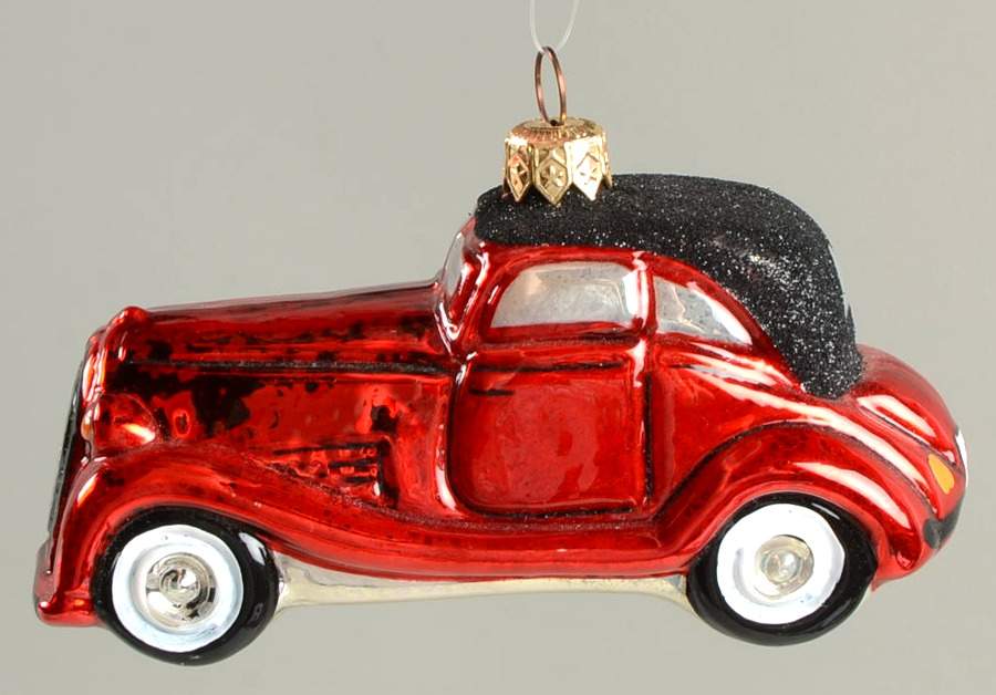 Kurt Adler Christmas Ornament Old Car-Red - Boxed by Kurt Adler-1