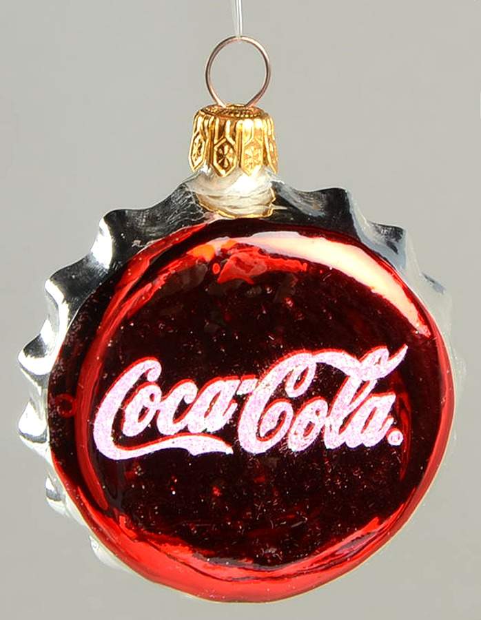 Kurt Adler Christmas Ornament Coca Cola Bottle Cap - Boxed by Kurt Adler-1