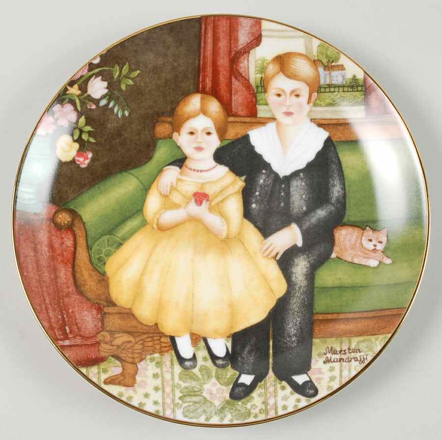 American Innocents Ellen And John In The Parlor - Boxed by Edwin Knowles-1