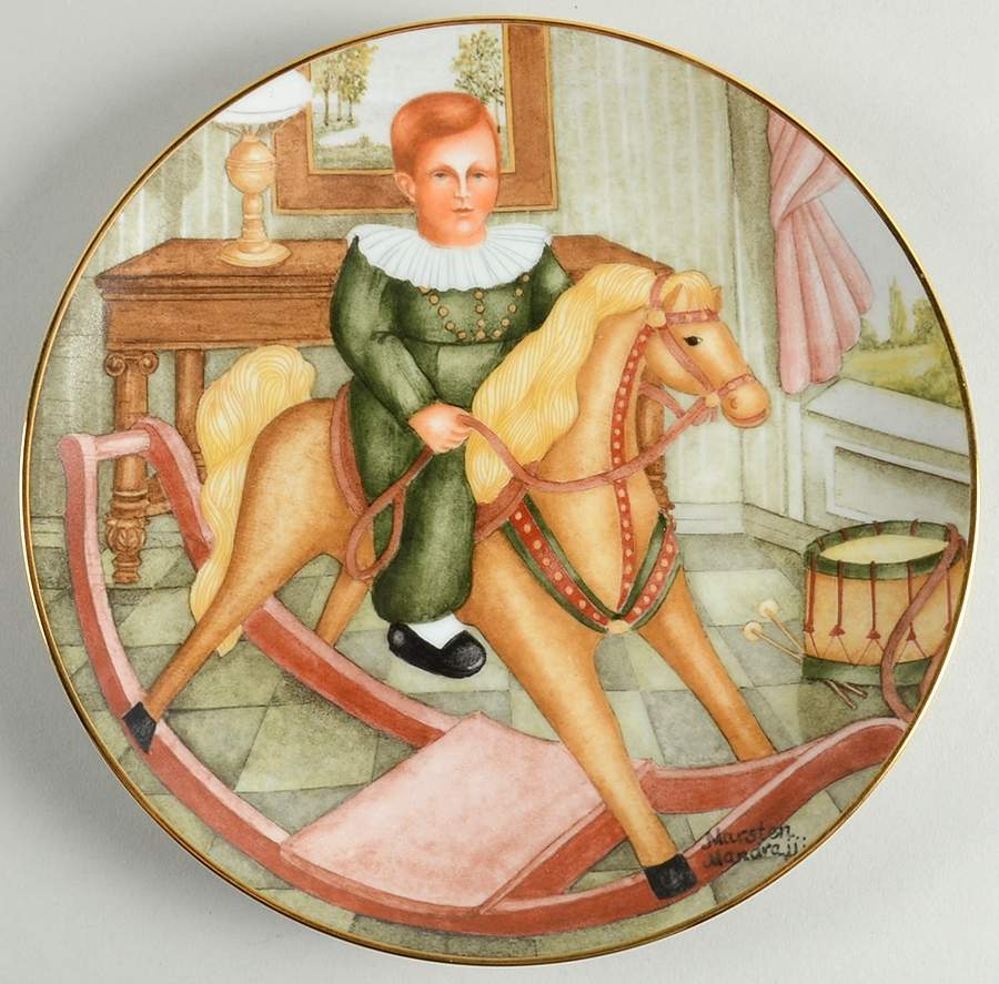 American Innocents William On The Rocking Horse - Boxed by Edwin Knowles-1