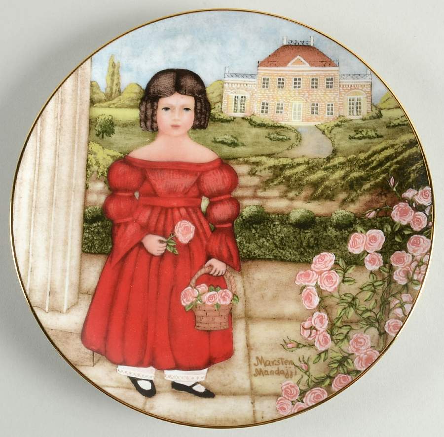 American Innocents Abigail In The Rose Garden - No Box by Edwin Knowles-1