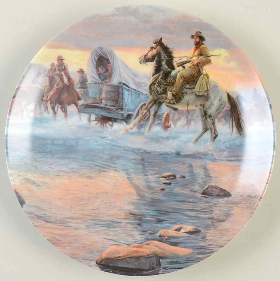 American Journey Crossing The River - No Box by Edwin Knowles-1