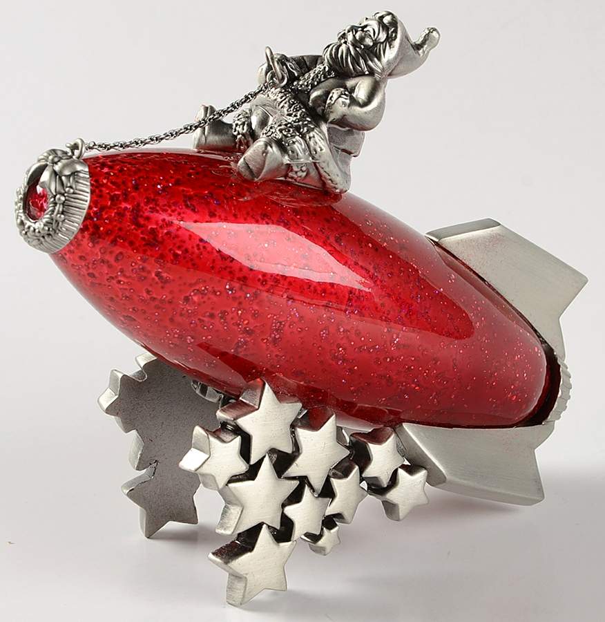 Santa's Adventure Santa's Launch-Rocket - Boxed by Kirk Stieff-1