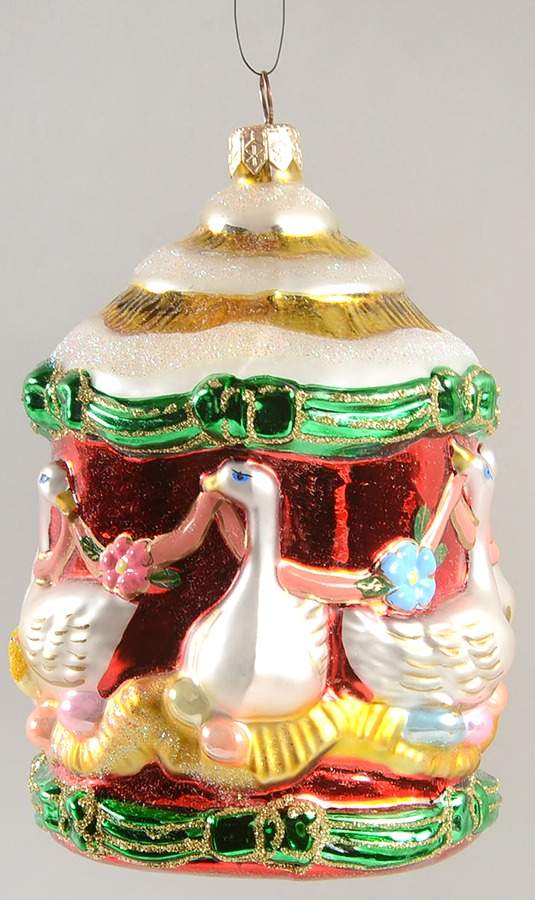 Twelve Days of Christmas-Ornament Six Geese A Laying - Boxed by Kurt Adler-1