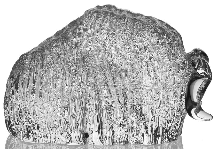 Kosta Boda Figurines Musk Ox-Clear - No Box by Kosta-Boda-1